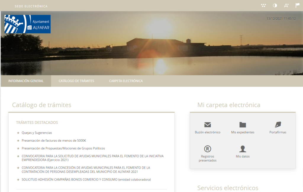 Sede electronica del Alfafar - Gestiona